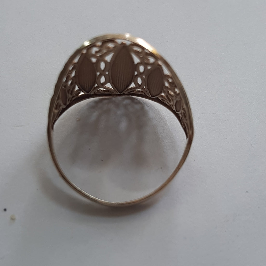 ANILLO ORO, ORO BLANCO 10 K 2.1 GRMS (SEMINUEVO)
