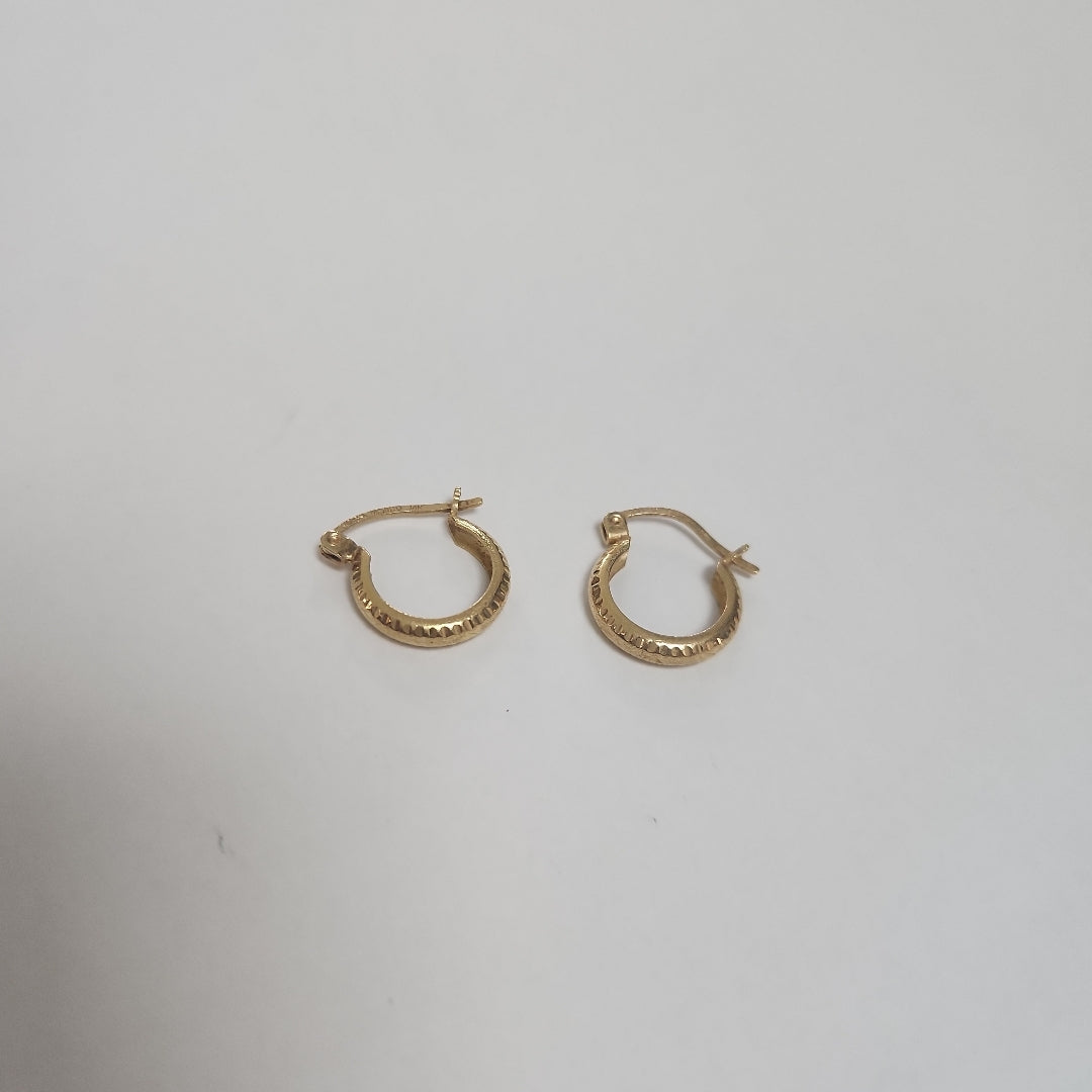 ARRACADAS PAR ORO 14 K 1.2 GRMS (SEMINUEVO)