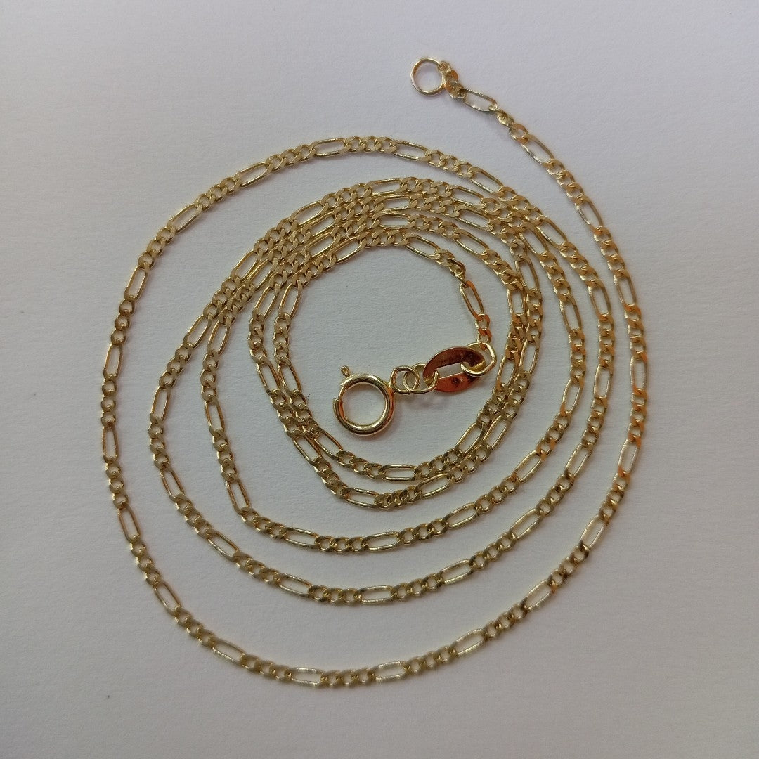 CADENAS TEJIDO 3X1 ORO 14K 55 CM 2.4 GR (NUEVO)