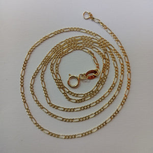 CADENAS TEJIDO 3X1 ORO 14K 55 CM 2.4 GR (NUEVO)