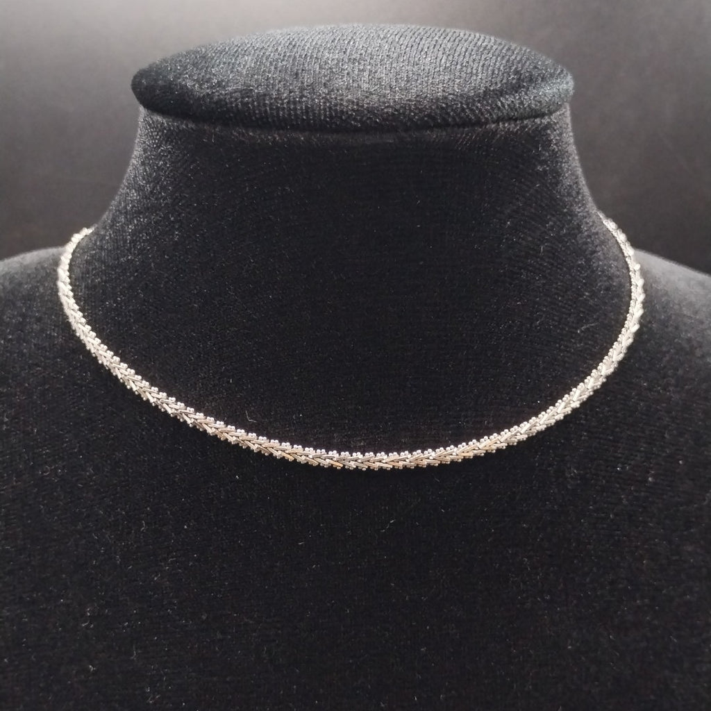 GARGANTILLA ORO,ORO BLANCO 18 K 14,10 GRMS (SEMINUEVO)