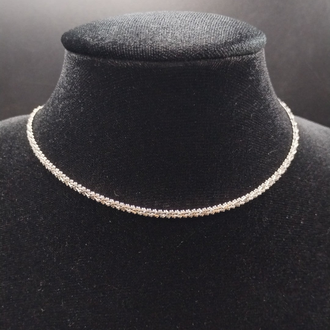 GARGANTILLA ORO,ORO BLANCO 18 K 14,10 GRMS (SEMINUEVO)