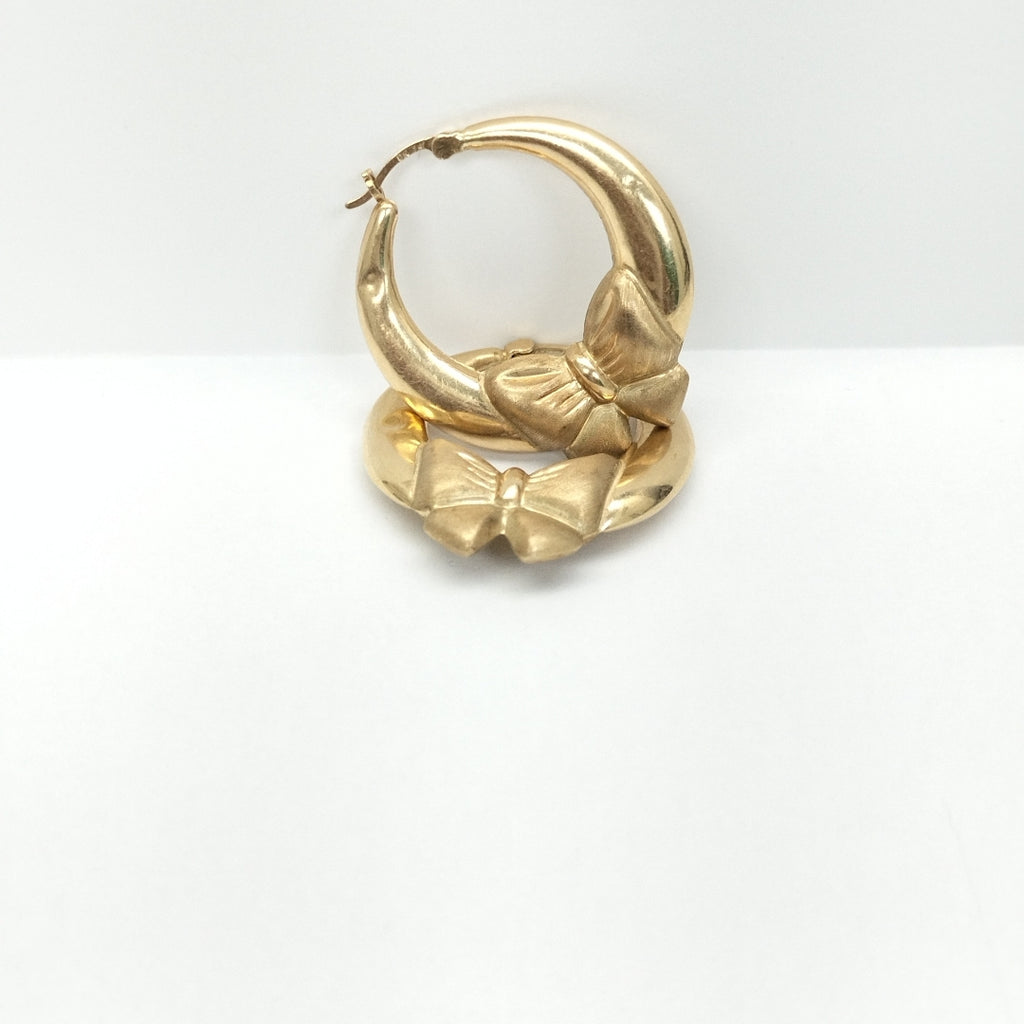 ARRACADAS PAR ORO 14 K 4.4 GRMS (SEMINUEVO)