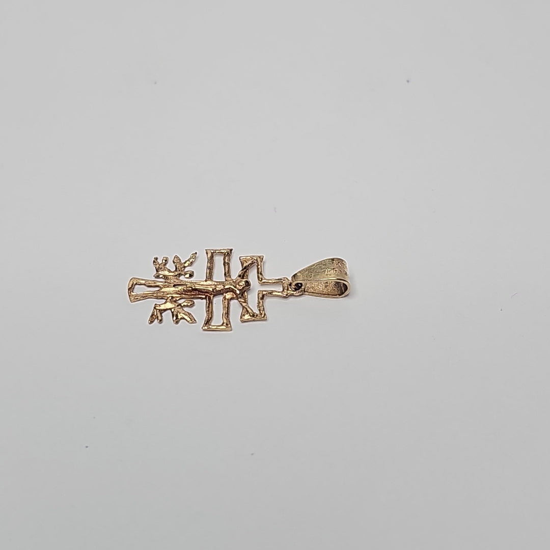 CRUZ DE CARAVACA ORO 14 K 1,30 GRMS (SEMINUEVO)