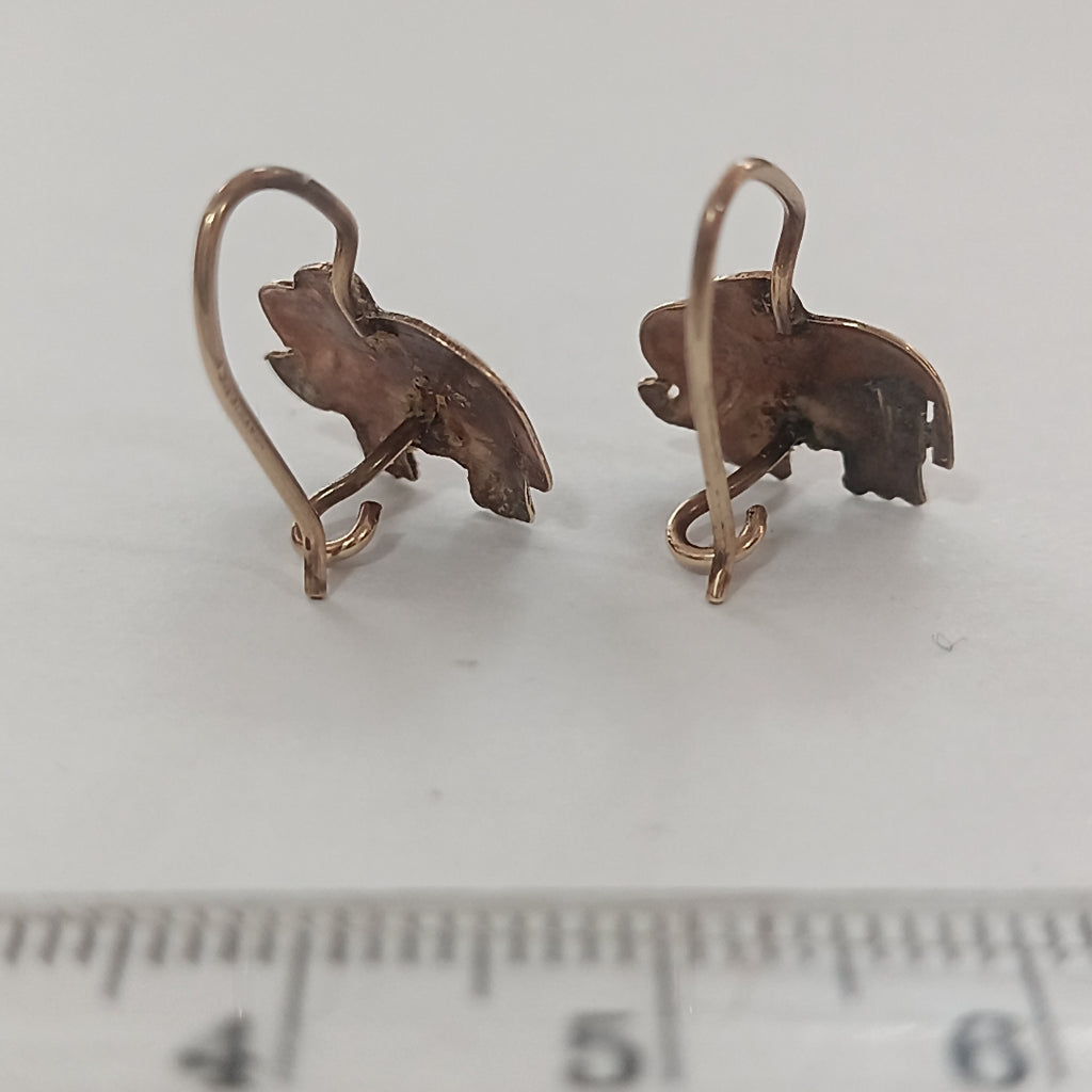 ARETES PAR ORO,ORO COMBINADO 8 K 1,20 GRMS (SEMINUEVO)