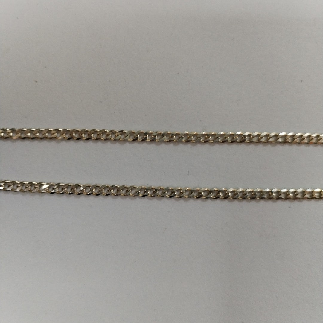 CADENA TEJIDO BARBADO PLATA .925 60 CM 5.6 GR (NUEVO)