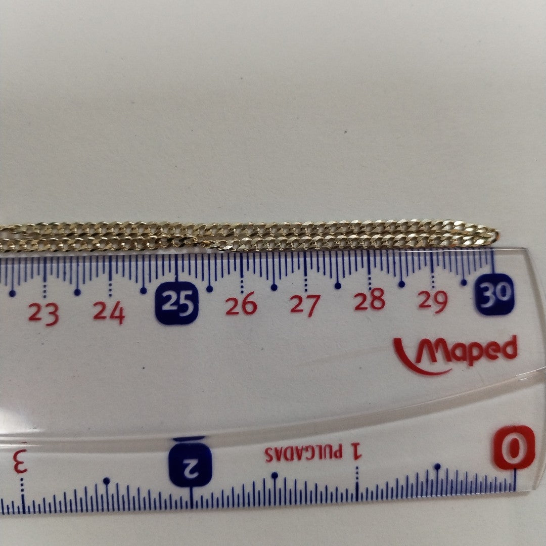 CADENA TEJIDO BARBADO PLATA .925 60 CM 5.6 GR (NUEVO)