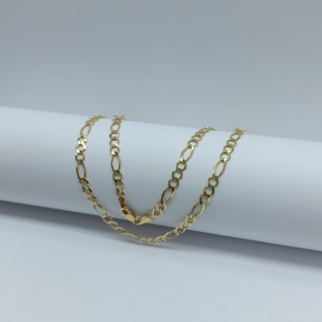 CADENAS TEJIDO 3X1 ORO 10K 55 CM 6.2 GR (NUEVO)