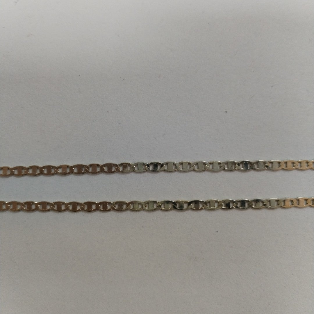 CADENA TEJIDO ESPEJO PLATA .925 60 CM 4.4 GR (NUEVO)