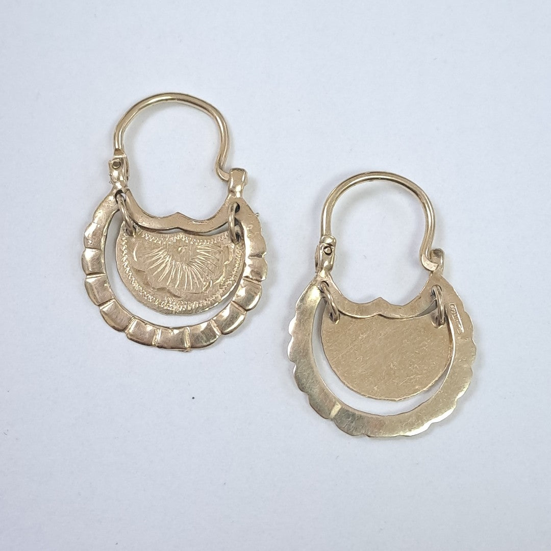 ARETES PAR ORO 10 K 3,50 GRMS (SEMINUEVO)
