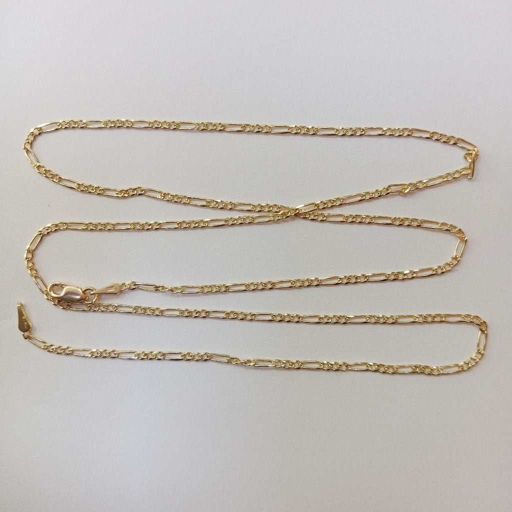 CADENAS 3X1 ORO 14K 55 CM 4 GR (NUEVO)