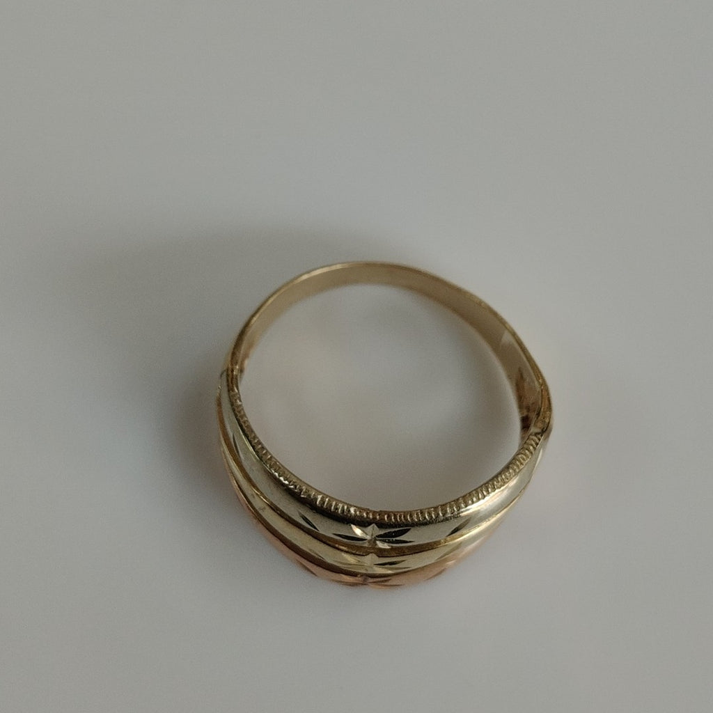 ANILLITO ORO, ORO COMBINADO 14 K 3.6 GRMS (SEMINUEVO)