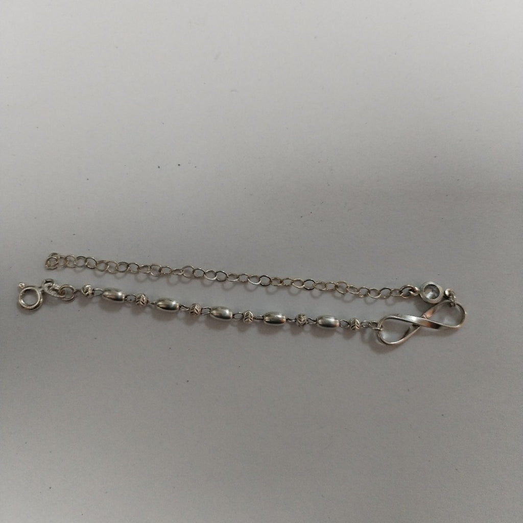 PULSERA TEJIDO ESPECIAL PLATA .925 18 CM 2.6 GR (NUEVO)