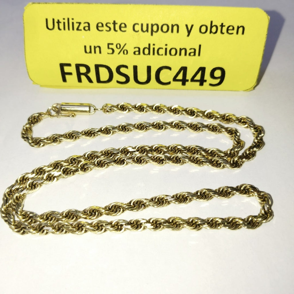 CADENA ORO 14 K 21.6 GRMS (SEMINUEVO)
