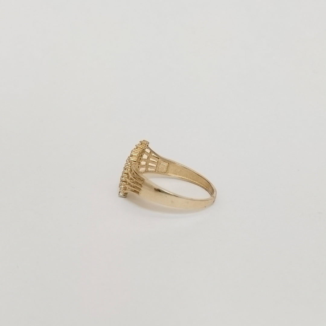 ANILLOS C/CIRCONIA ORO 10K TALLA 8 2.2 GR (NUEVO)