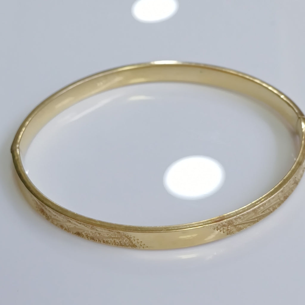 PULSERA RIGIDA ORO 14 K 5,80 GRMS (SEMINUEVO)