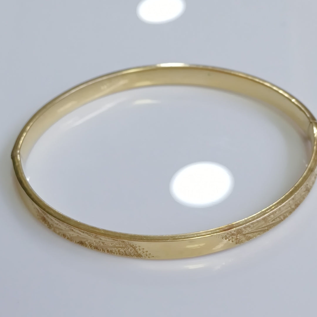 PULSERA RIGIDA ORO 14 K 5,80 GRMS (SEMINUEVO)