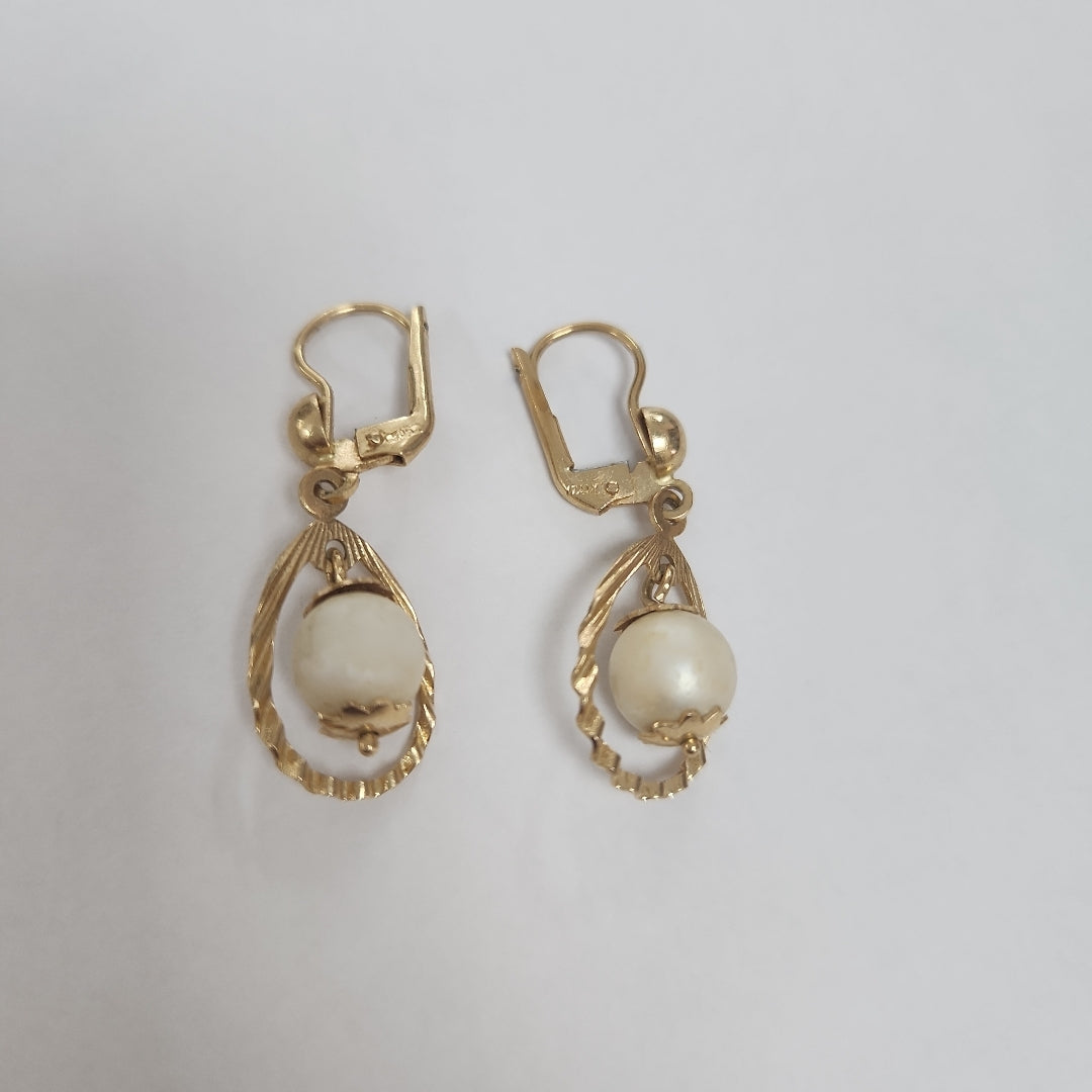 ARETES PAR ORO 14 K 4.1 GRMS (SEMINUEVO)