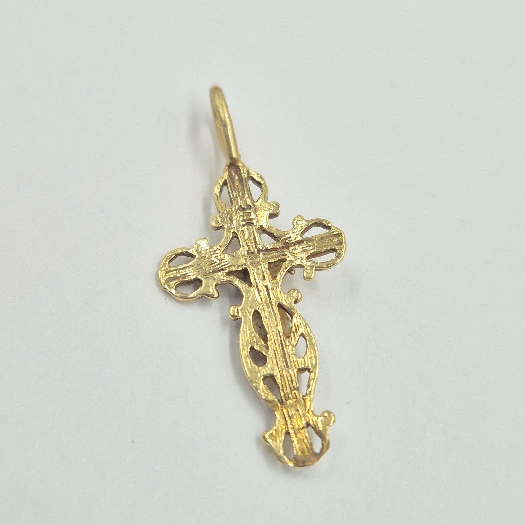 CRUCIFIJO ORO 14 K 1,20 GRMS (SEMINUEVO)