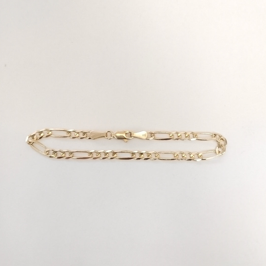 PULSERAS TEJIDO 3X1 ORO 14K 18 CM 4.2 GR (NUEVO)