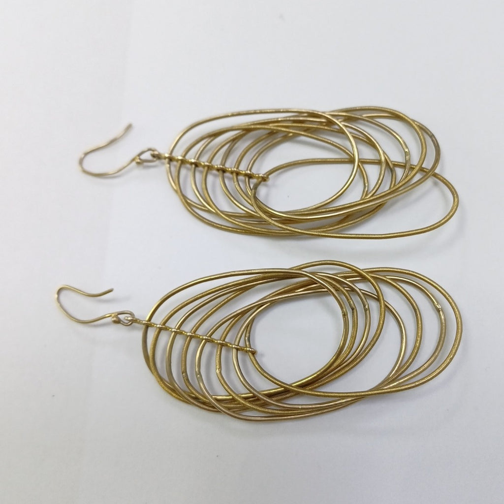 ARETES PAR ORO 14 K 22,20 GRMS (SEMINUEVO)
