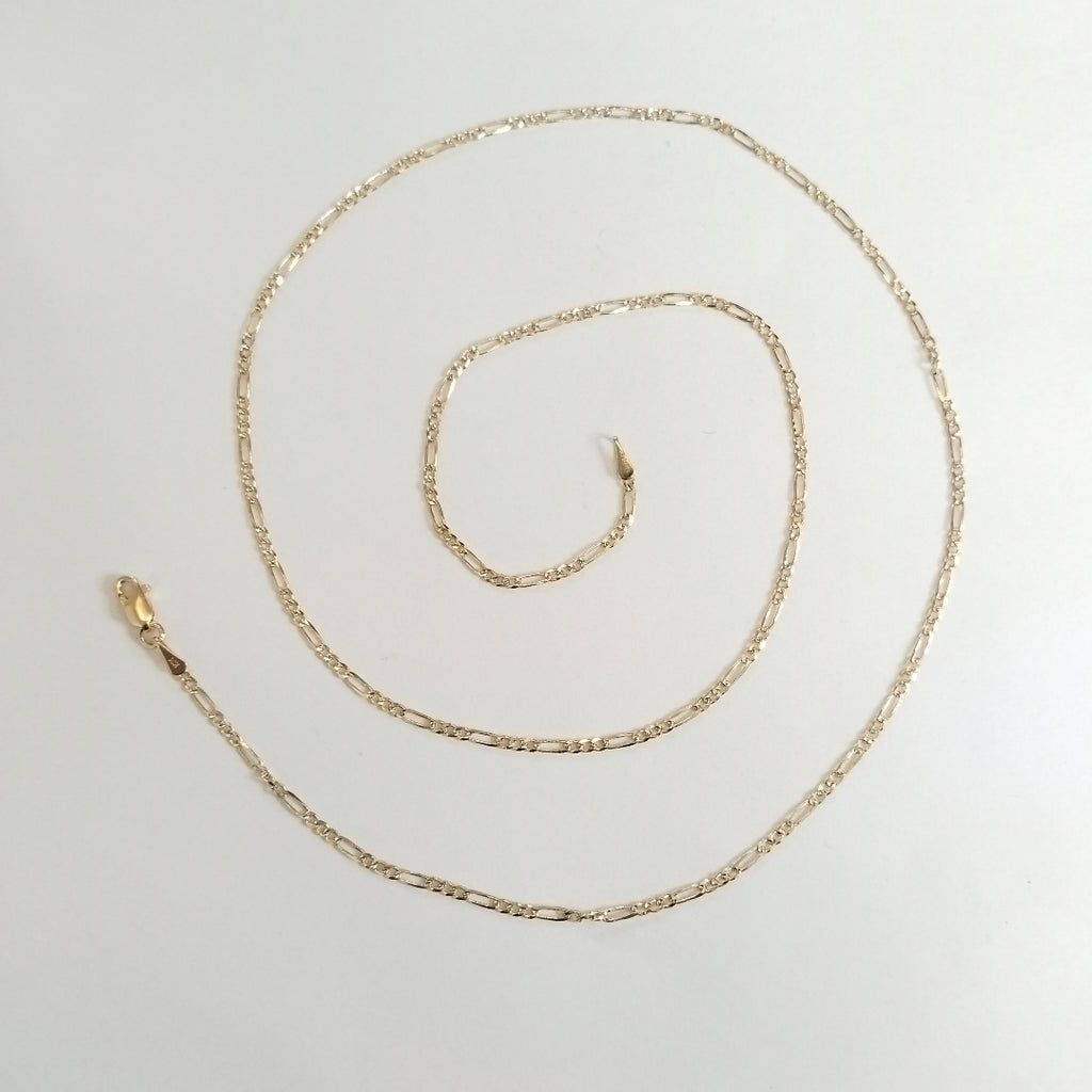 CADENAS 3X1 ORO 14K 55 CM 3.9 GR (NUEVO)