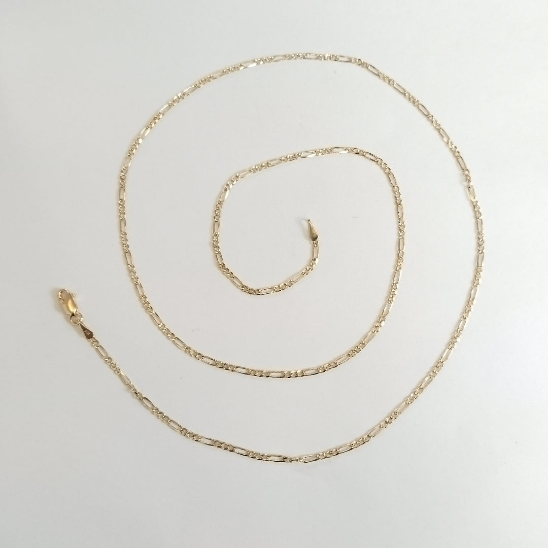 CADENAS 3X1 ORO 14K 55 CM 3.9 GR (NUEVO)