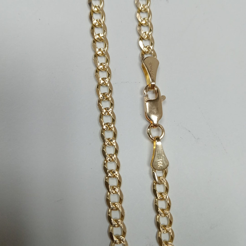 CADENAS BARBADA ORO 14K 55 CM 13 GR (NUEVO)