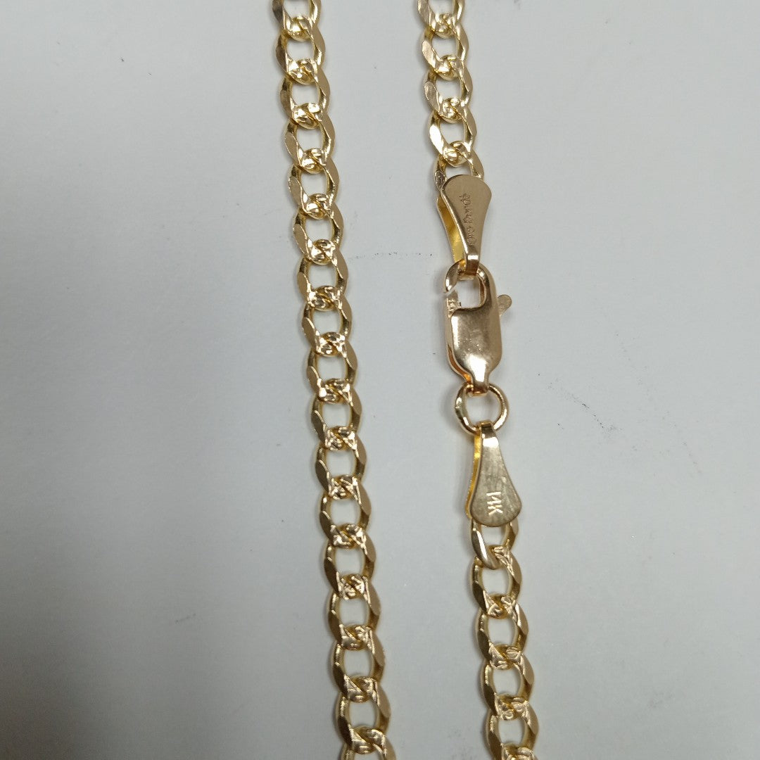 CADENAS BARBADA ORO 14K 55 CM 13 GR (NUEVO)