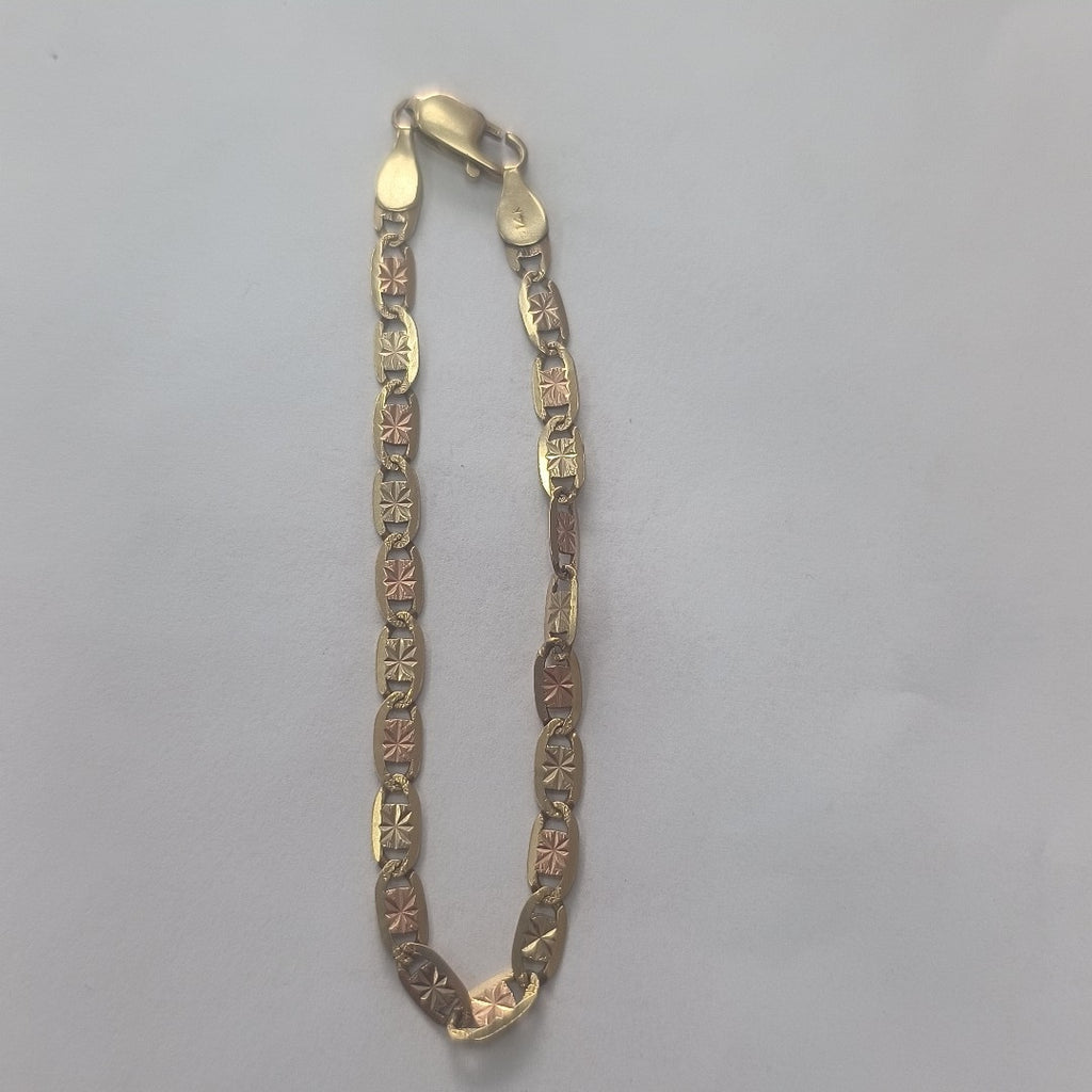 PULSERA ORO, ORO COMBINADO 14 K 5.4 GRMS (SEMINUEVO)
