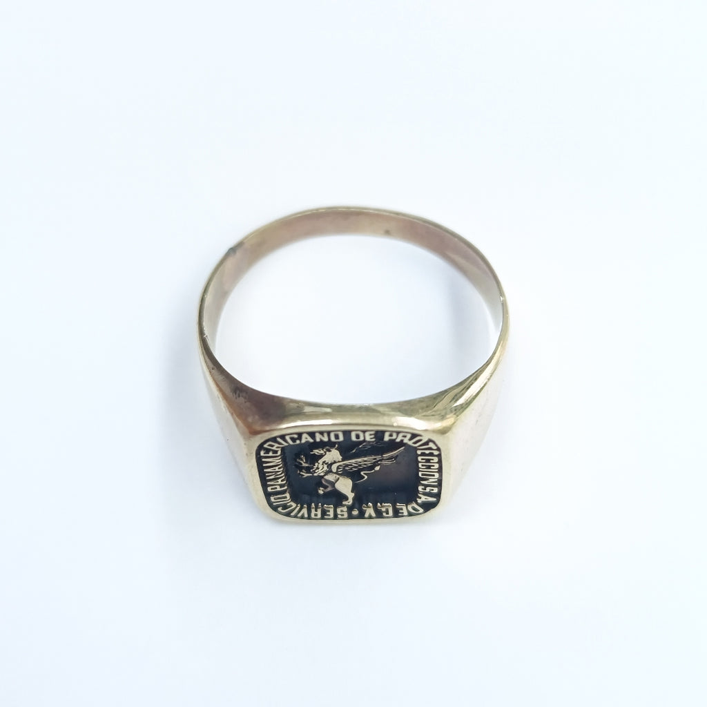 ANILLO DE GRADUACIÓN ORO 10 K 6.7 GRMS (SEMINUEVO)