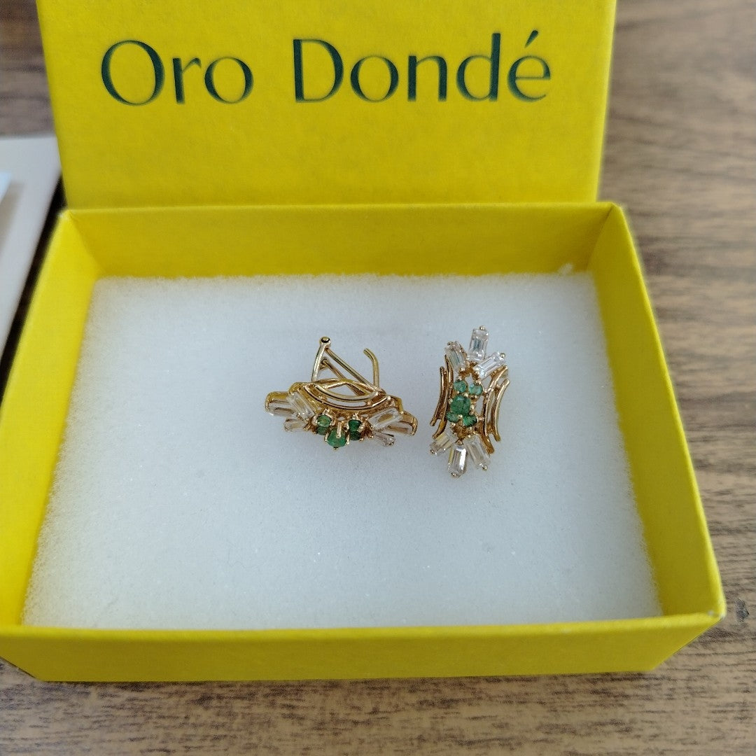 ARETES PAR ORO 14 K 5.1 GRMS (SEMINUEVO)