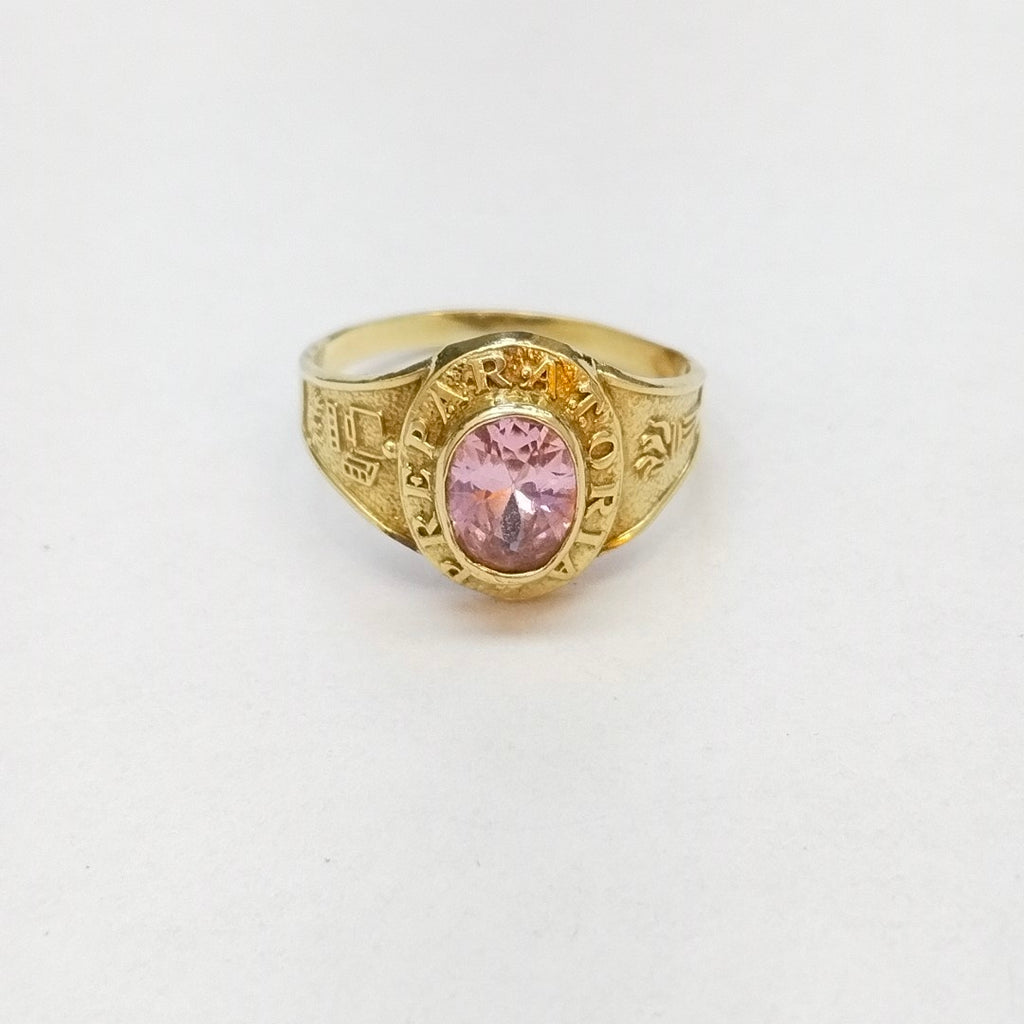 ANILLO DE GRADUACIÓN ORO 10 K 2.1 GRMS (SEMINUEVO)