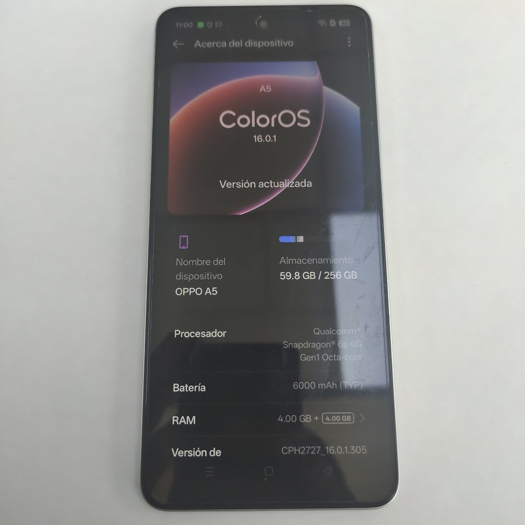 CELULAR OPPO A5 CPH2727 (2025) 256 GB 4 GB RAM (SEMINUEVO)