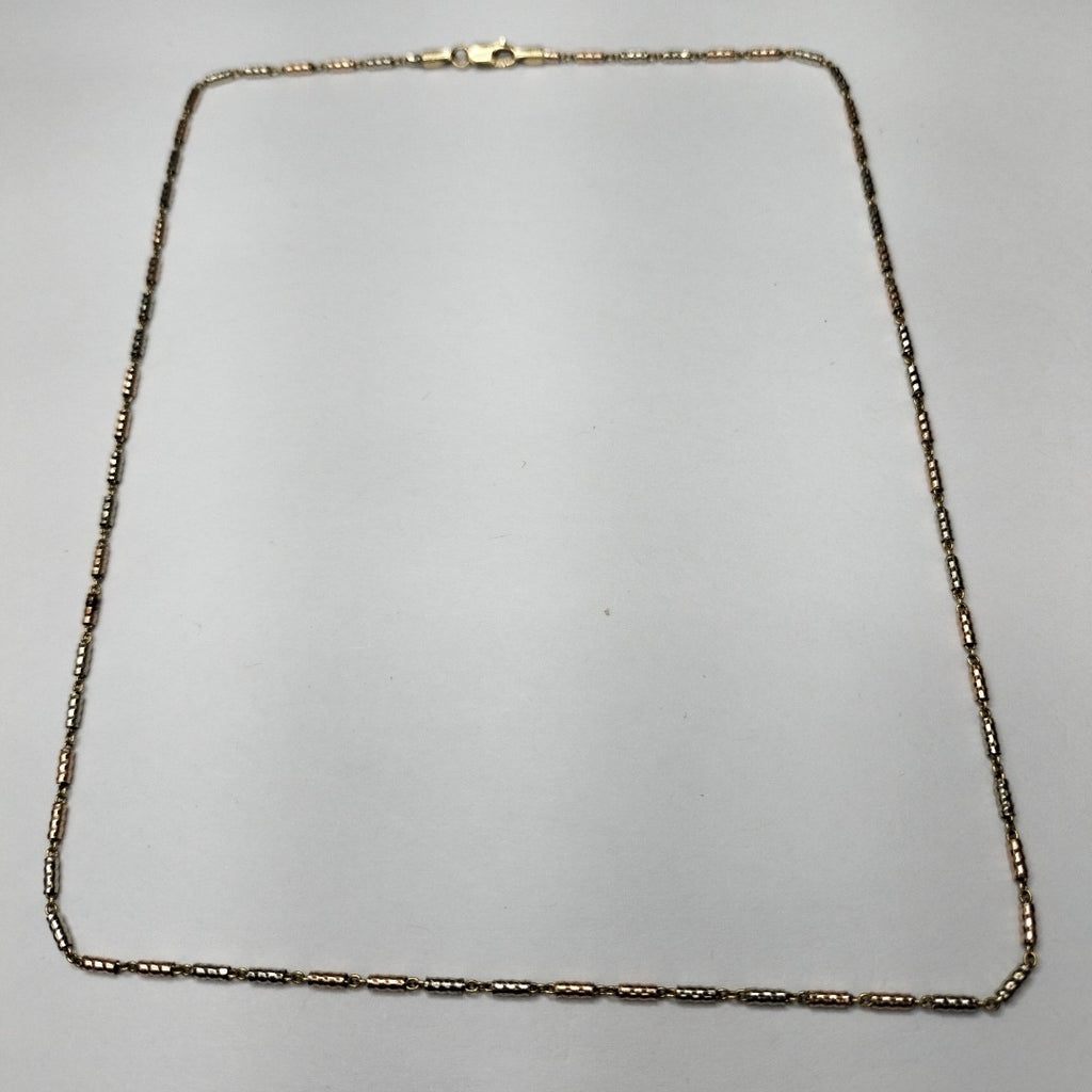 CADENA ORO, ORO COMBINADO 14 K 6.5 GRMS (SEMINUEVO)