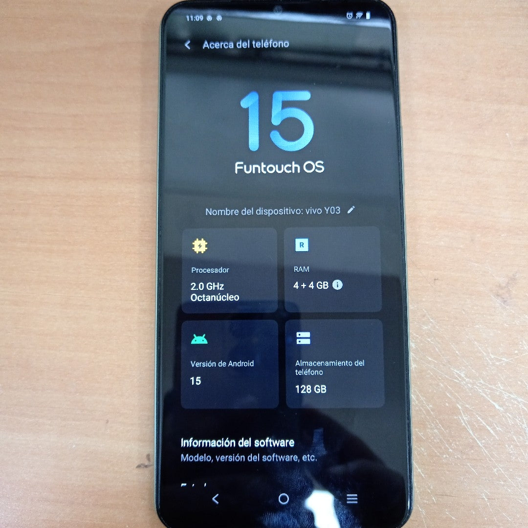 CELULAR VIVO Y03 V2332 (2024) 128 GB 4 GB RAM (SEMINUEVO)