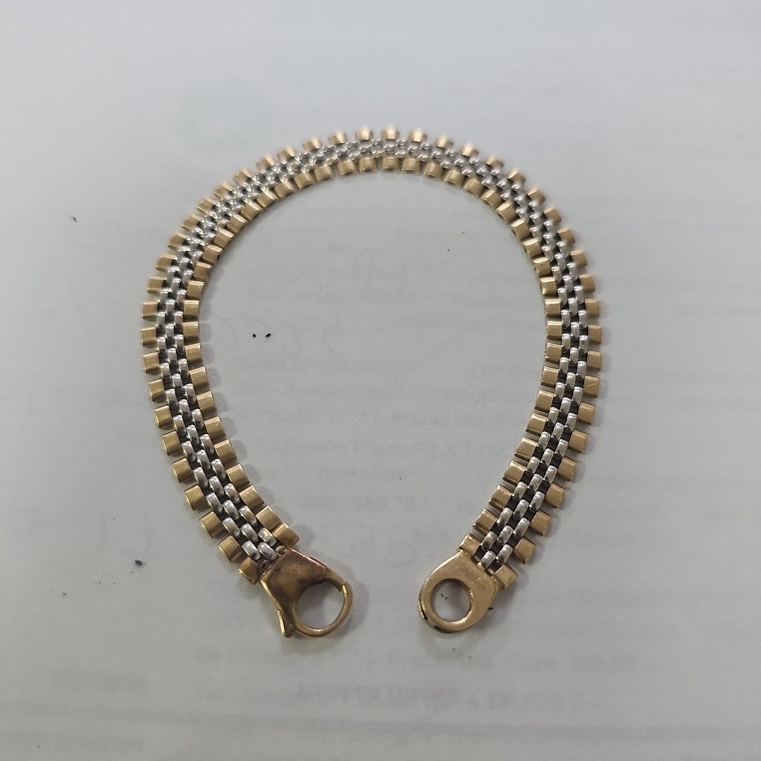 PULSERA ORO, ORO COMBINADO 14 K 9.5 GRMS (SEMINUEVO)