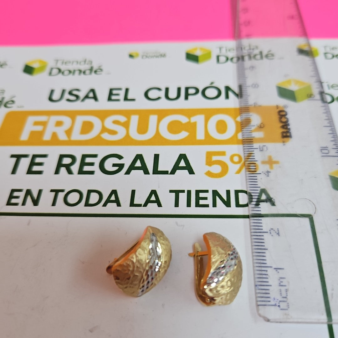 ARETES PAR ORO 14 K 2,90 GRMS (SEMINUEVO)