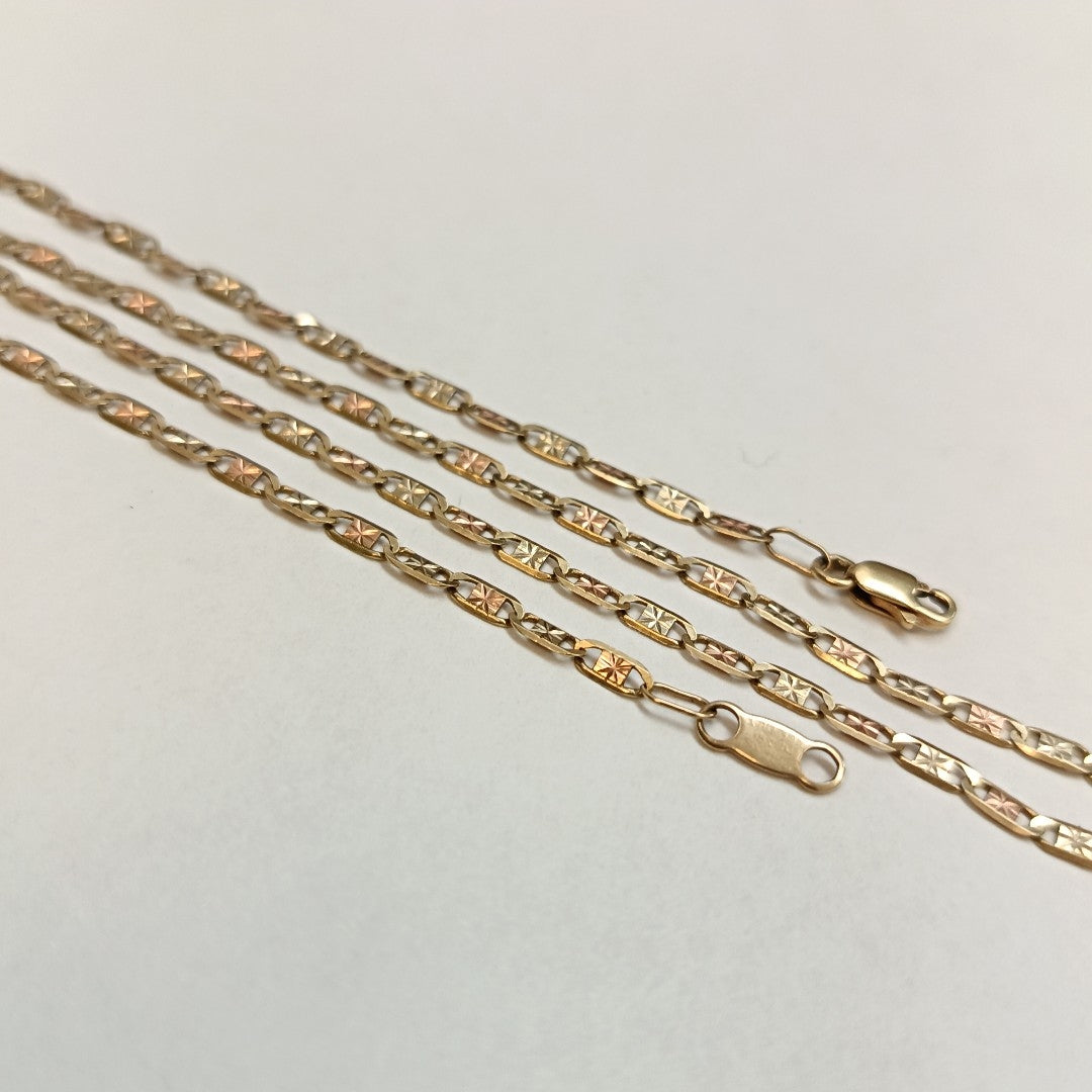 CADENA ORO COMBINADO 10 K 2.9 GRMS (SEMINUEVO)