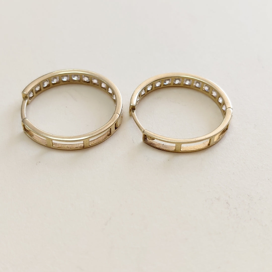 ARRACADAS PAR ORO 10 K 3,00 GRMS (SEMINUEVO)