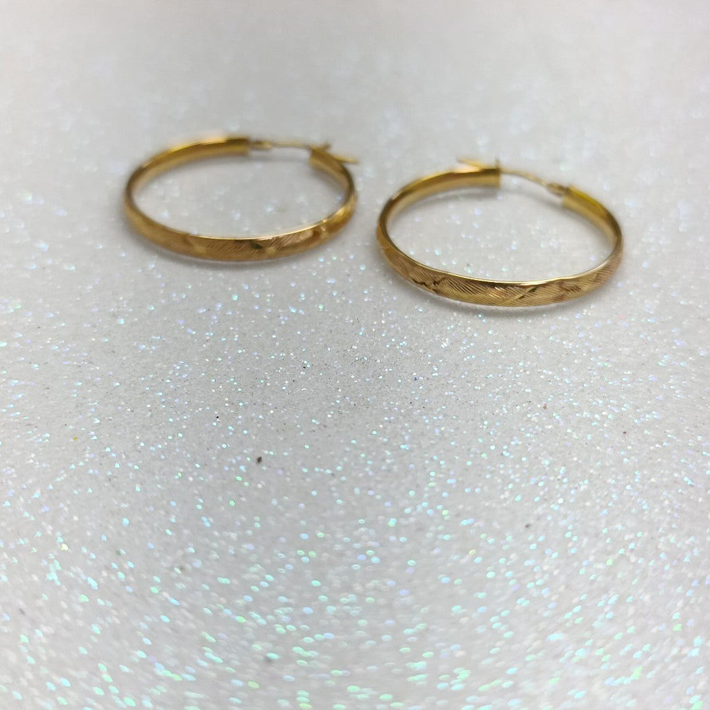 ARRACADAS PAR ORO 14 K 1.7 GRMS (SEMINUEVO)