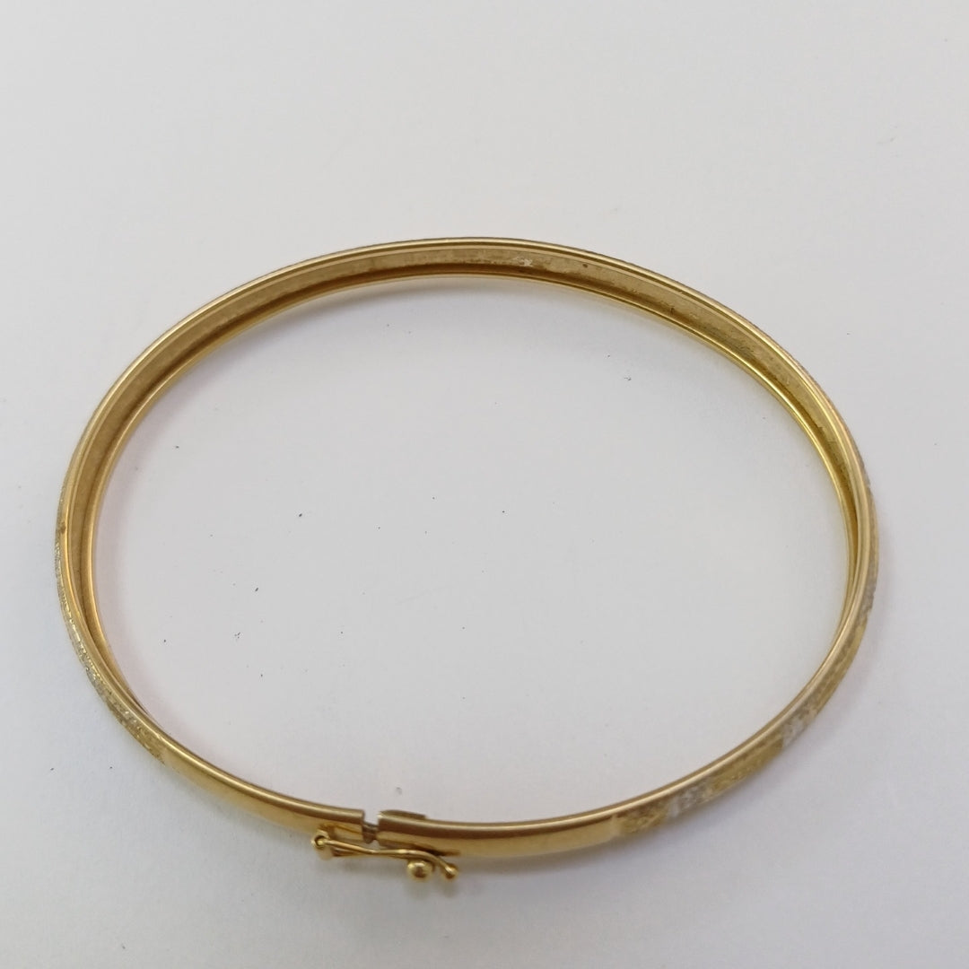 PULSERA RIGIDA ORO 14 K 4.9 GRMS (SEMINUEVO)