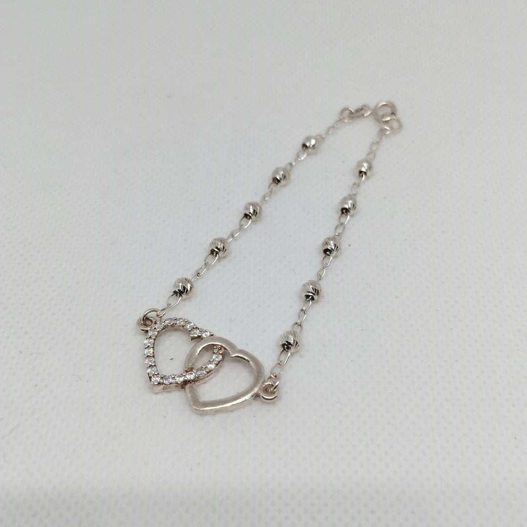 PULSERA TEJIDO TEJIDO ESPECIAL PLATA .925 18 CM 4.1 GR (NUEVO)