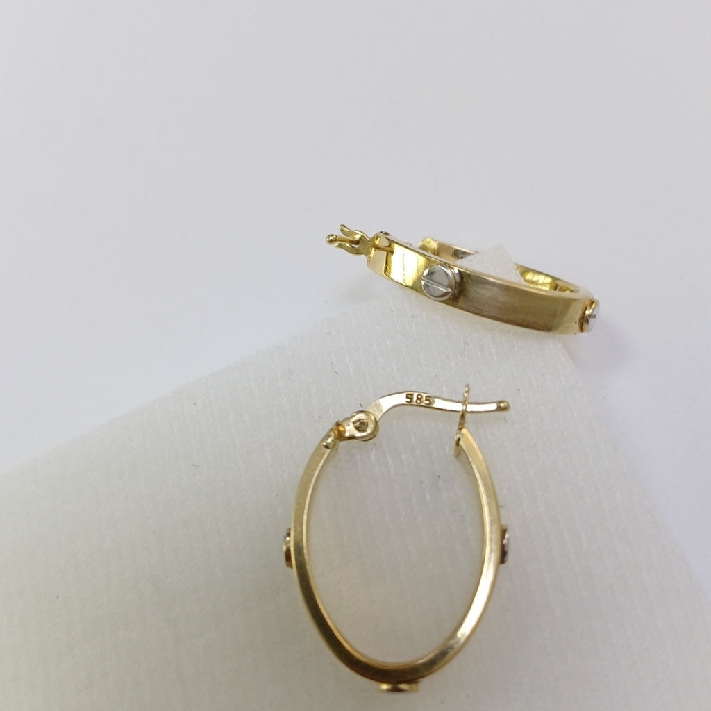ARETES PAR ORO 14 K 2 GRMS (SEMINUEVO)