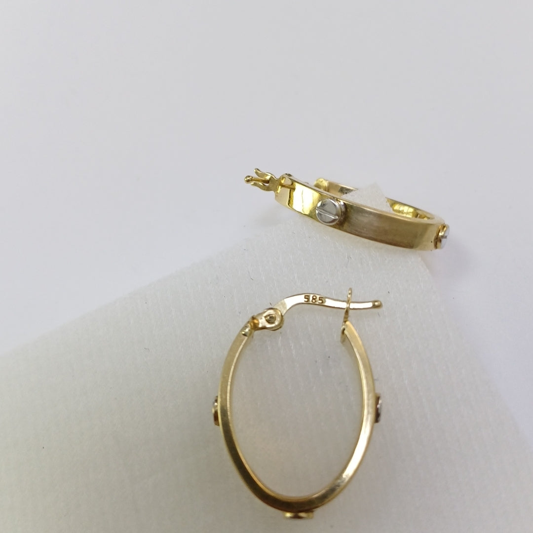 ARETES PAR ORO 14 K 2 GRMS (SEMINUEVO)