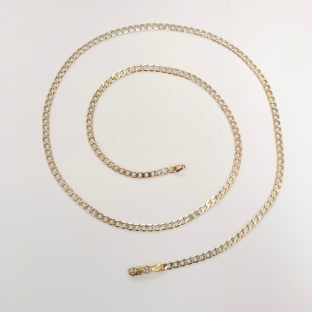 CADENA ORO, RODIADO 14 K 9.5 GRMS (SEMINUEVO)