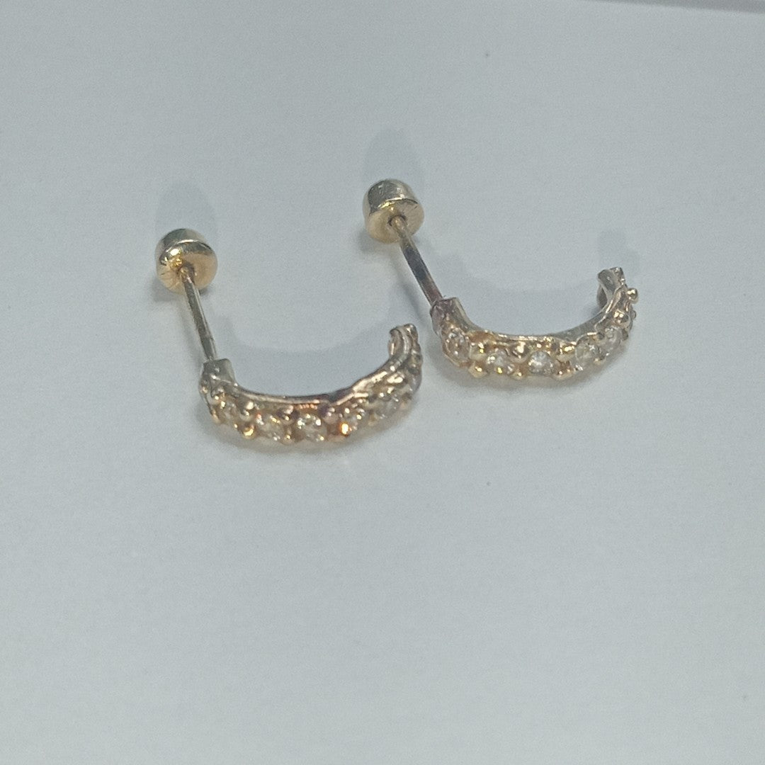 BROQUELES PAR ORO 10 K 0.5 GRMS (SEMINUEVO)