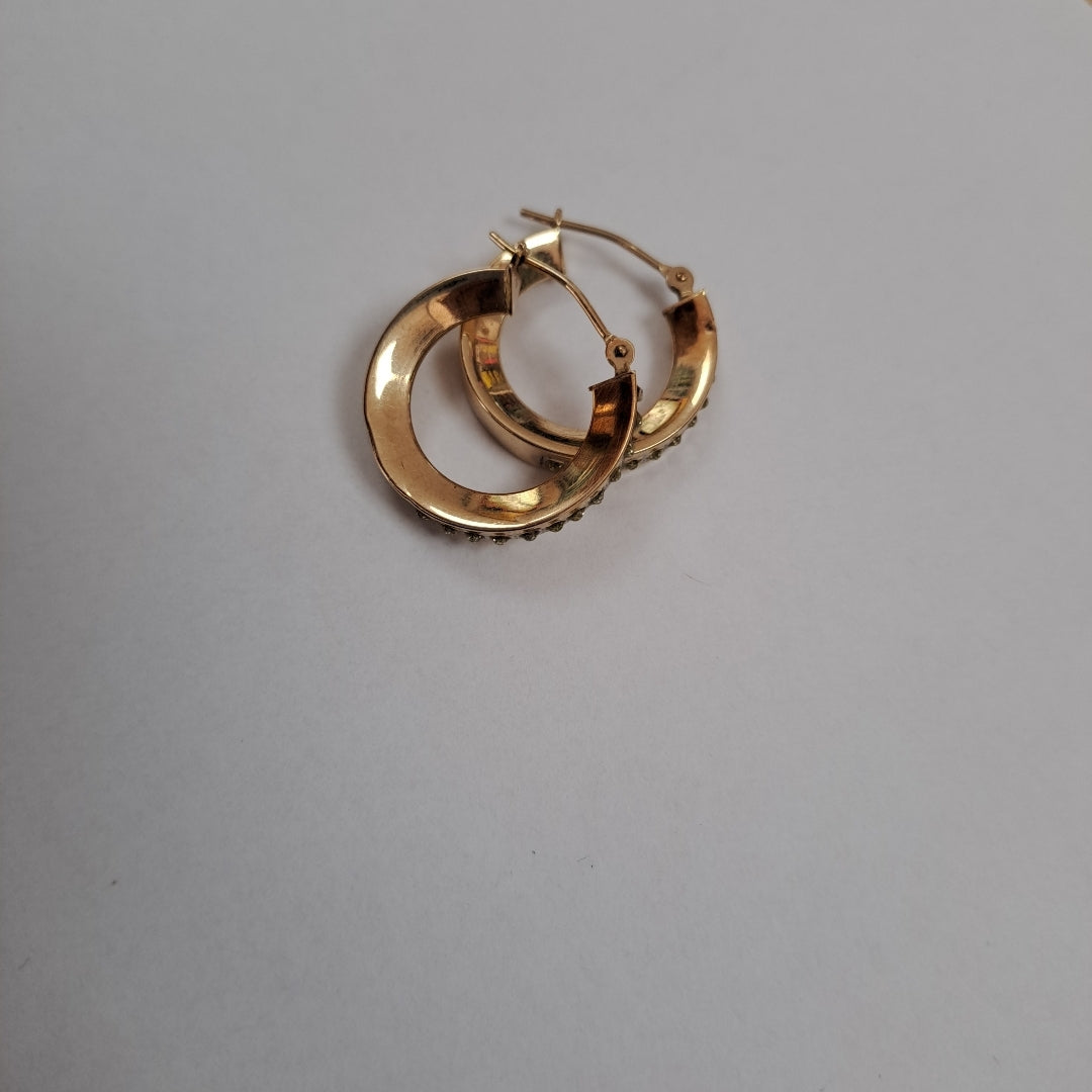 ARRACADAS PAR ORO 14 K 1,50 GRMS (SEMINUEVO)