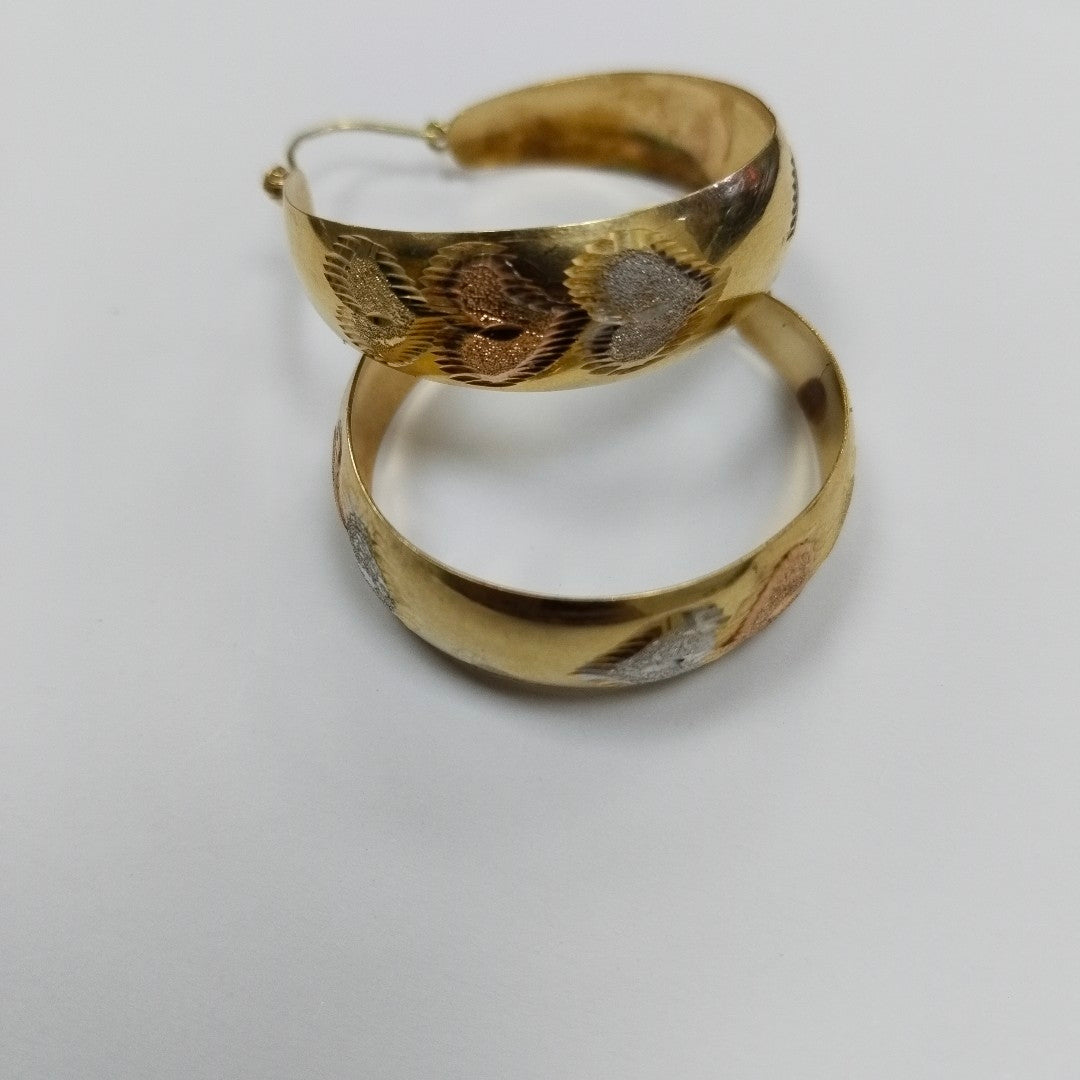ARETES PAR ORO 14 K 7.6 GRMS (SEMINUEVO)