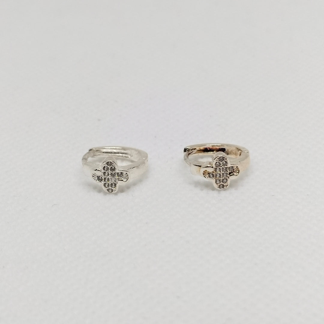 ARRACADAS C/CIRCONIAS PLATA .925 1.9 GR (NUEVO)